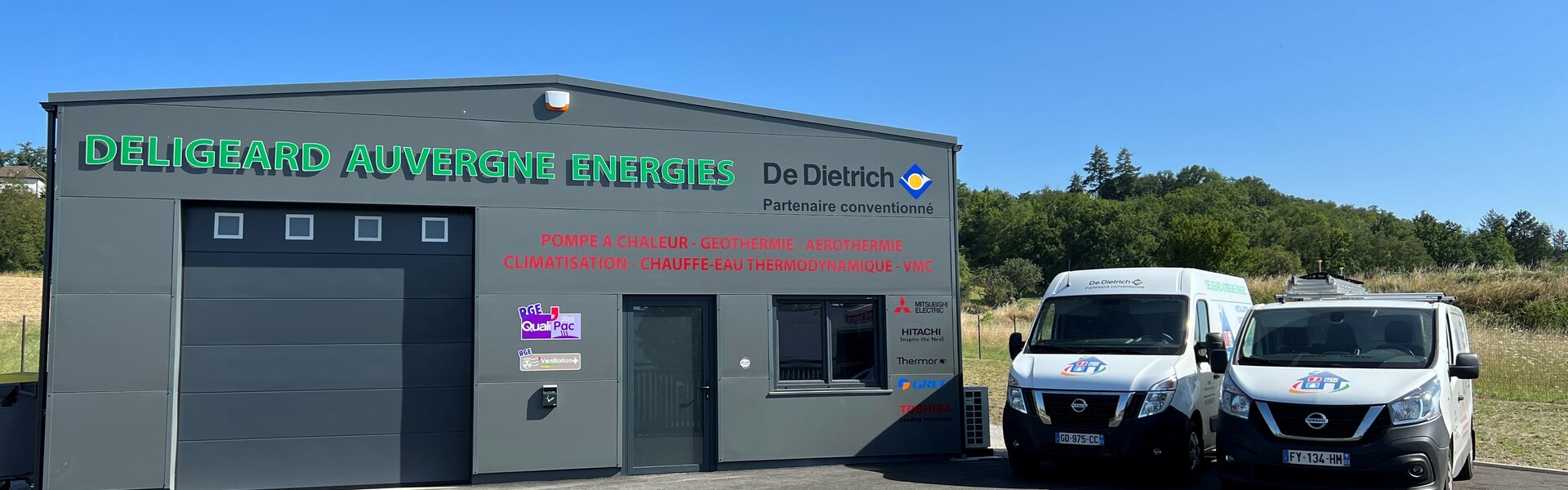 Deligeard Auvergne Energies - Partenaires conventionnés De Dietrich et pro confort Toshiba